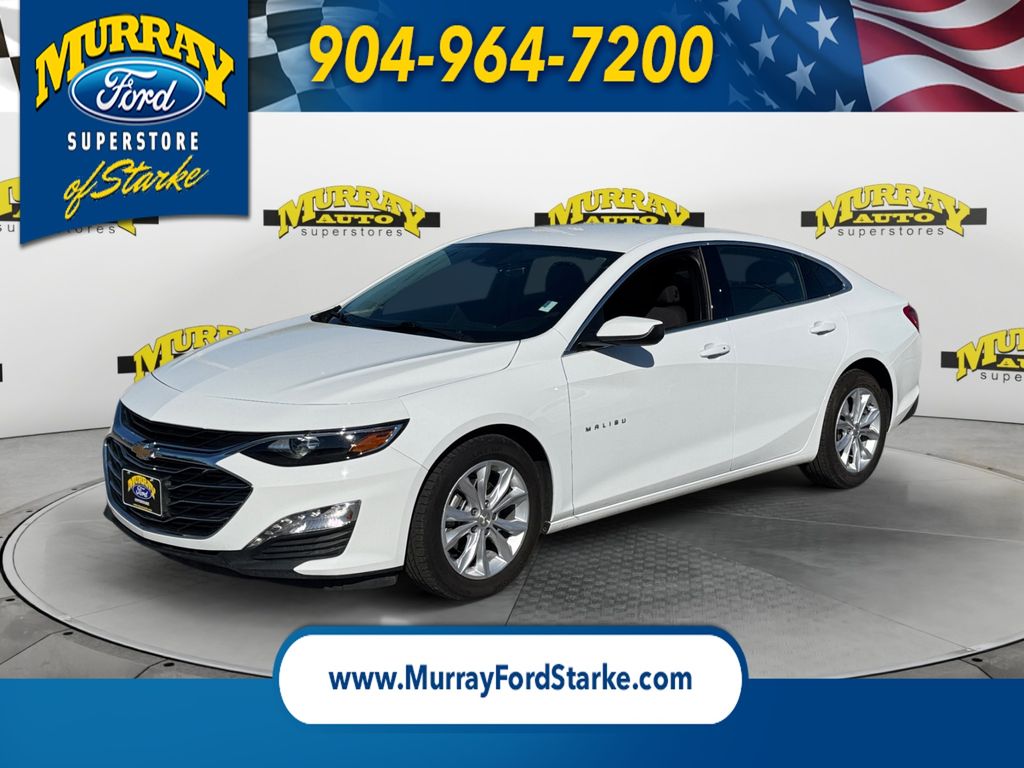 Summit White 2025 Chevrolet Malibu LT with 1LT FWD Sedan Front-Wheel Drive Continuously Variable Transmission