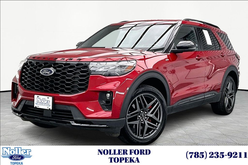 Red Metallic 2025 Ford Explorer ST-Line AWD SUV / Crossover All-Wheel Drive Automatic