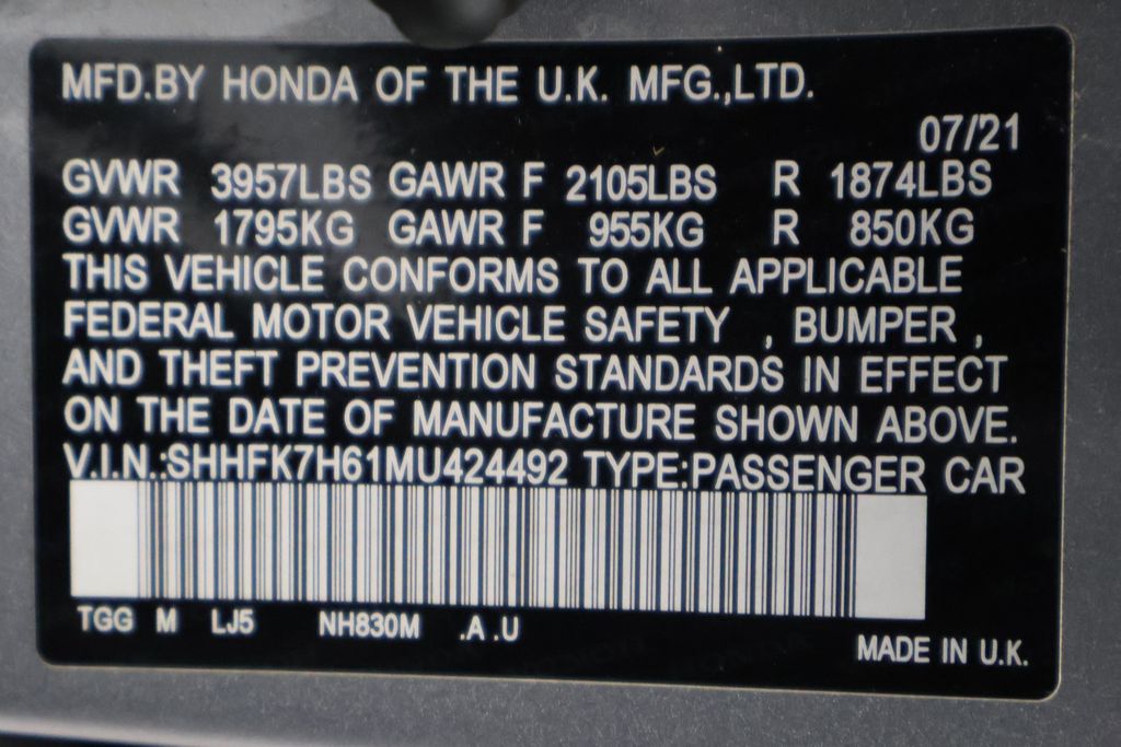 Thumbnail: 2021 Honda Civic - 17