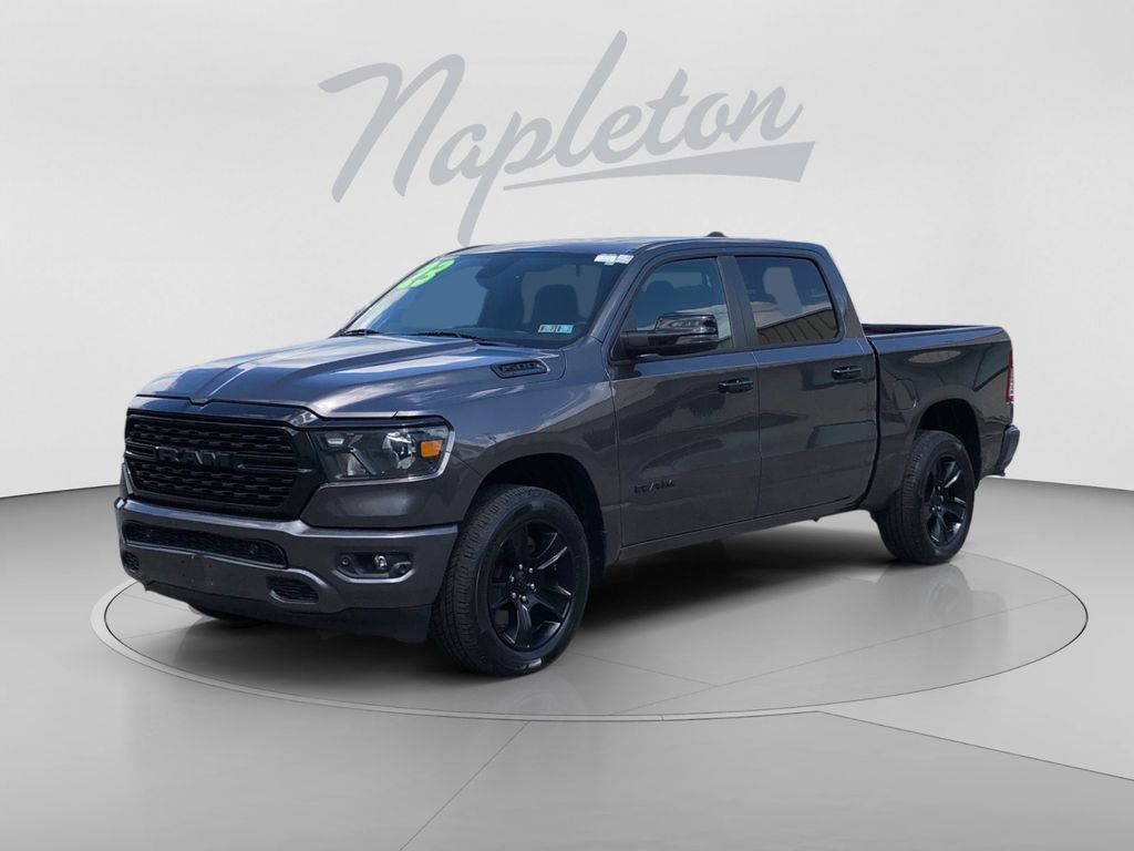 Gray (Granite Crystal Metallic Clearcoat) 2023 RAM 1500 Pickup Truck Four-Wheel Drive 8-Speed Automatic