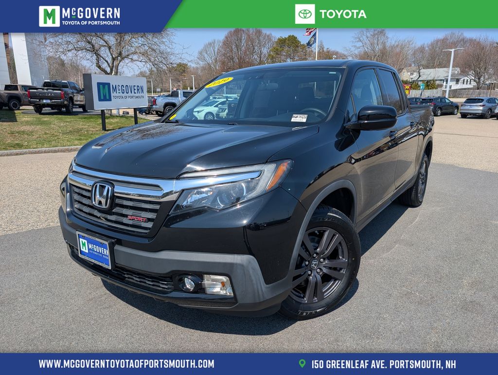 Crystal Black Pearl 2019 Honda Ridgeline Sport AWD Pickup Truck All-Wheel Drive 6-Speed Automatic