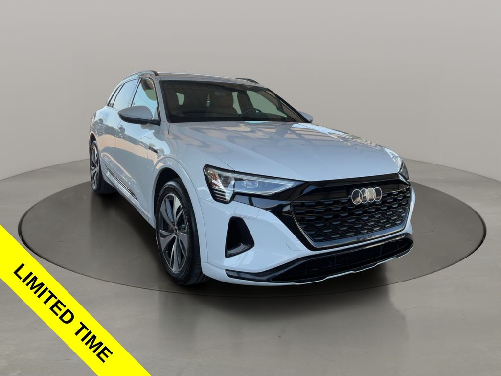 Glacier White 2024 Audi Q8 e-tron SUV / Crossover All-Wheel Drive Automatic