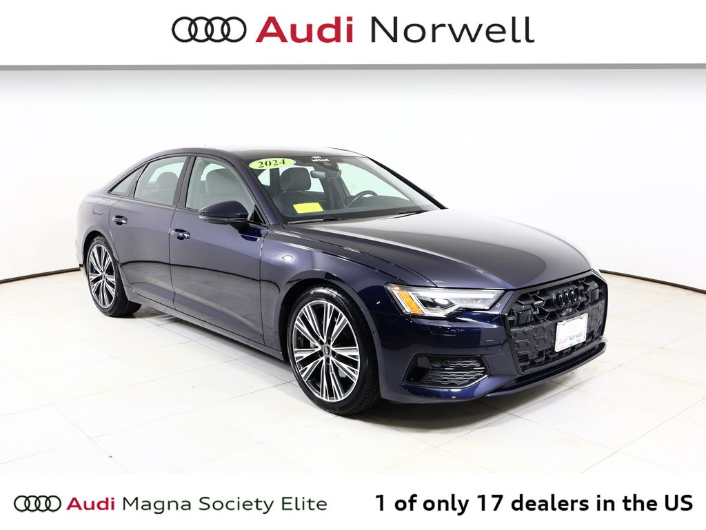 Firmament Blue Metallic 2024 Audi A6 Sedan All-Wheel Drive 7-Speed Automatic