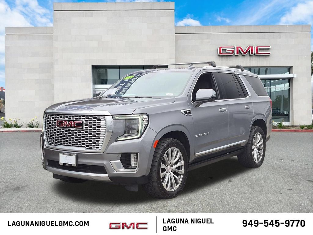 Gray (Satin Steel Metallic) 2021 GMC Yukon SUV / Crossover Four-Wheel Drive 