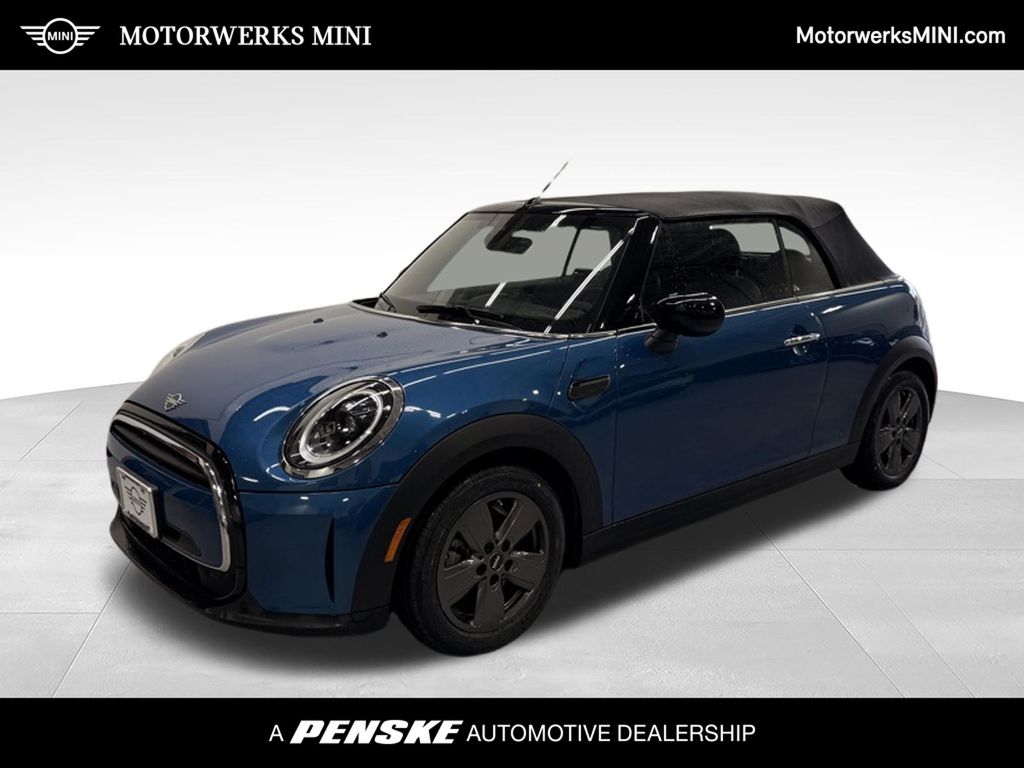 Island Blue Metallic 2023 MINI Cooper Convertible Front-Wheel Drive 7-Speed Automatic