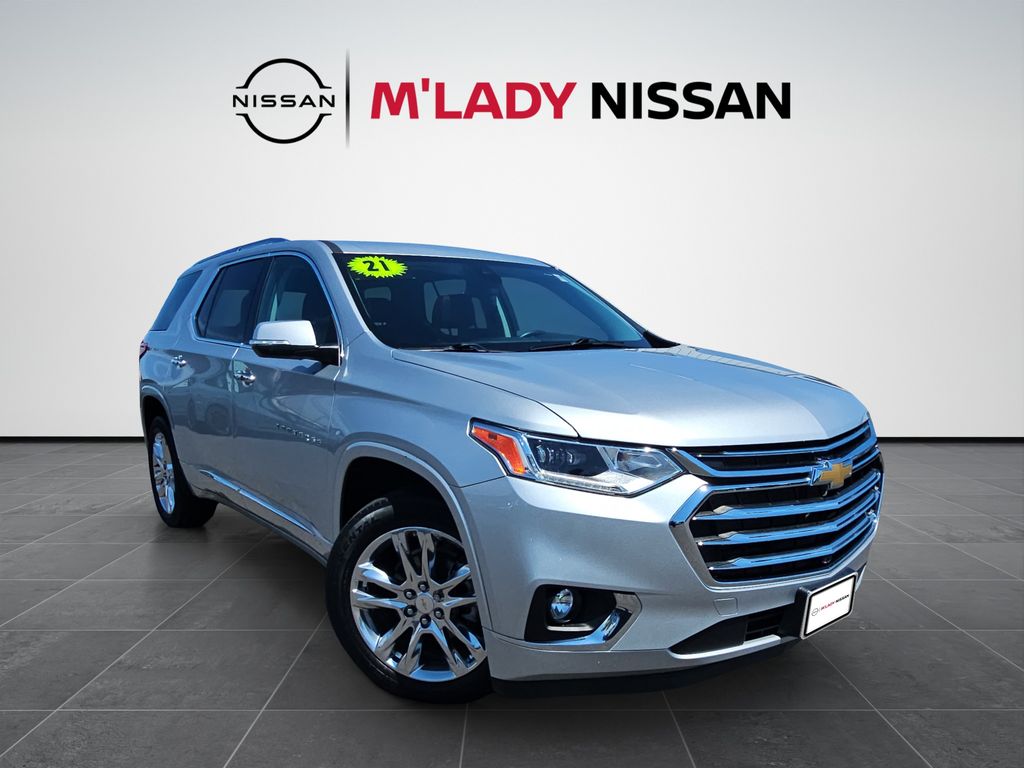 Silver Ice Metallic 2021 Chevrolet Traverse SUV / Crossover Four-Wheel Drive 9-Speed Automatic