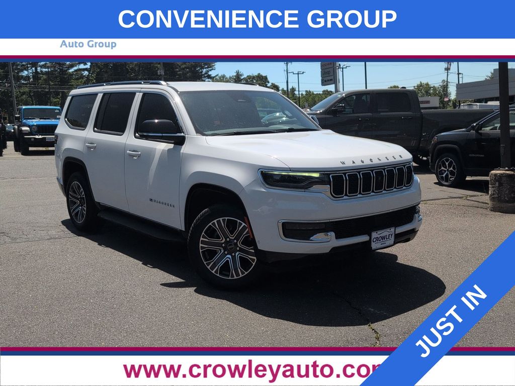 Bright White Clearcoat 2025 Jeep Wagoneer 4WD SUV / Crossover Four-Wheel Drive 8-Speed Automatic