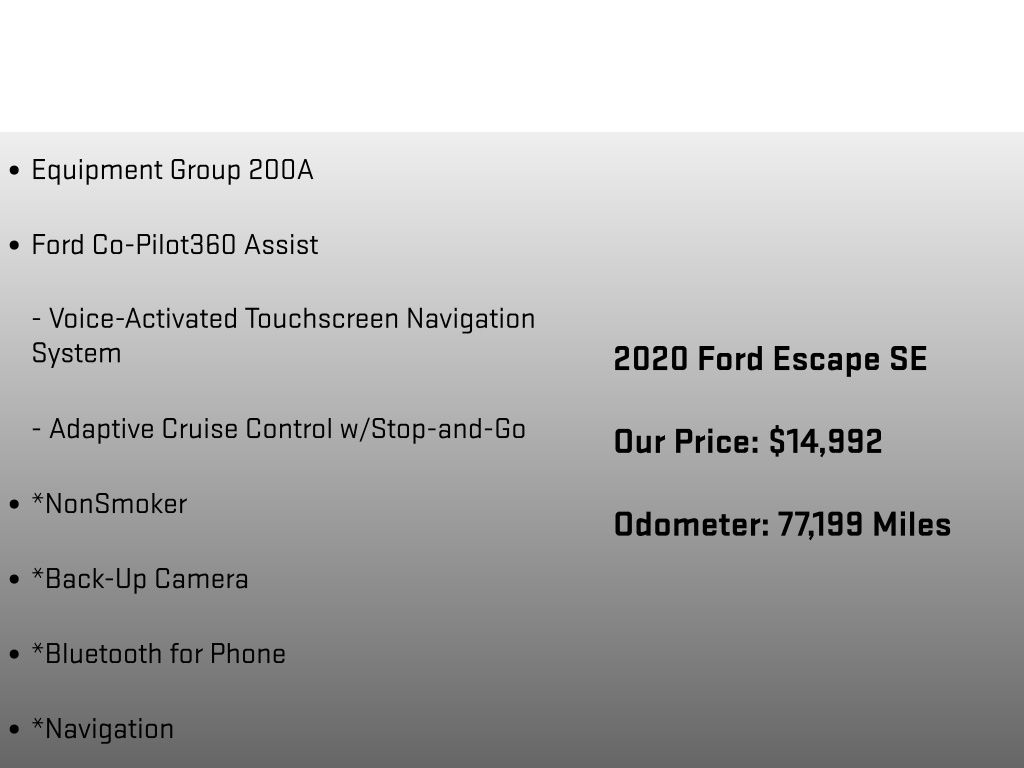 2020 Ford Escape SE Silver at Phil Fitts Ford
