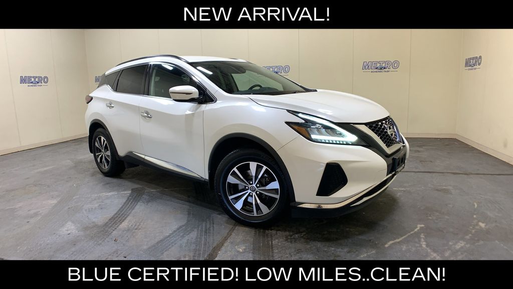 Pearl White 2019 Nissan Murano SV AWD SUV / Crossover All-Wheel Drive Continuously Variable Transmission