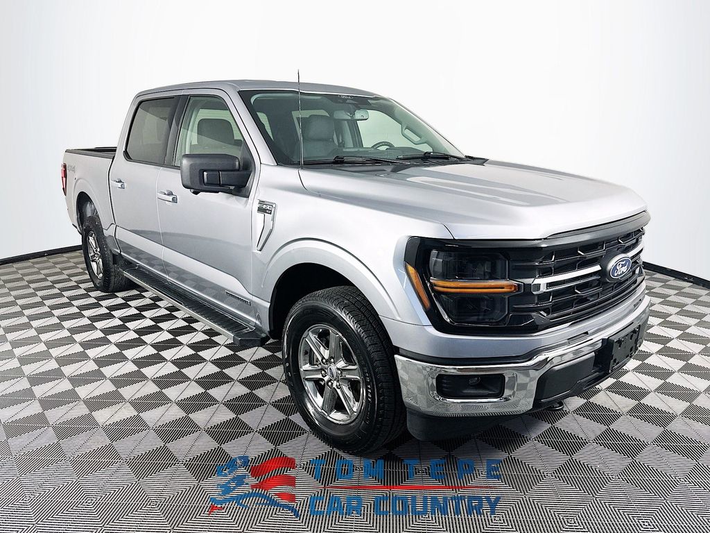Iconic Silver Metallic 2024 Ford F-150 Pickup Truck Four-Wheel Drive Automatic