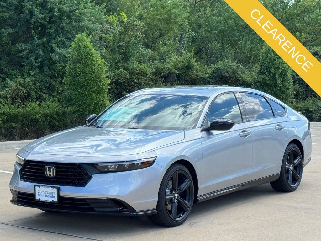 2025 Honda Accord Hybrid Sport-L Silver at Classic Honda Galveston