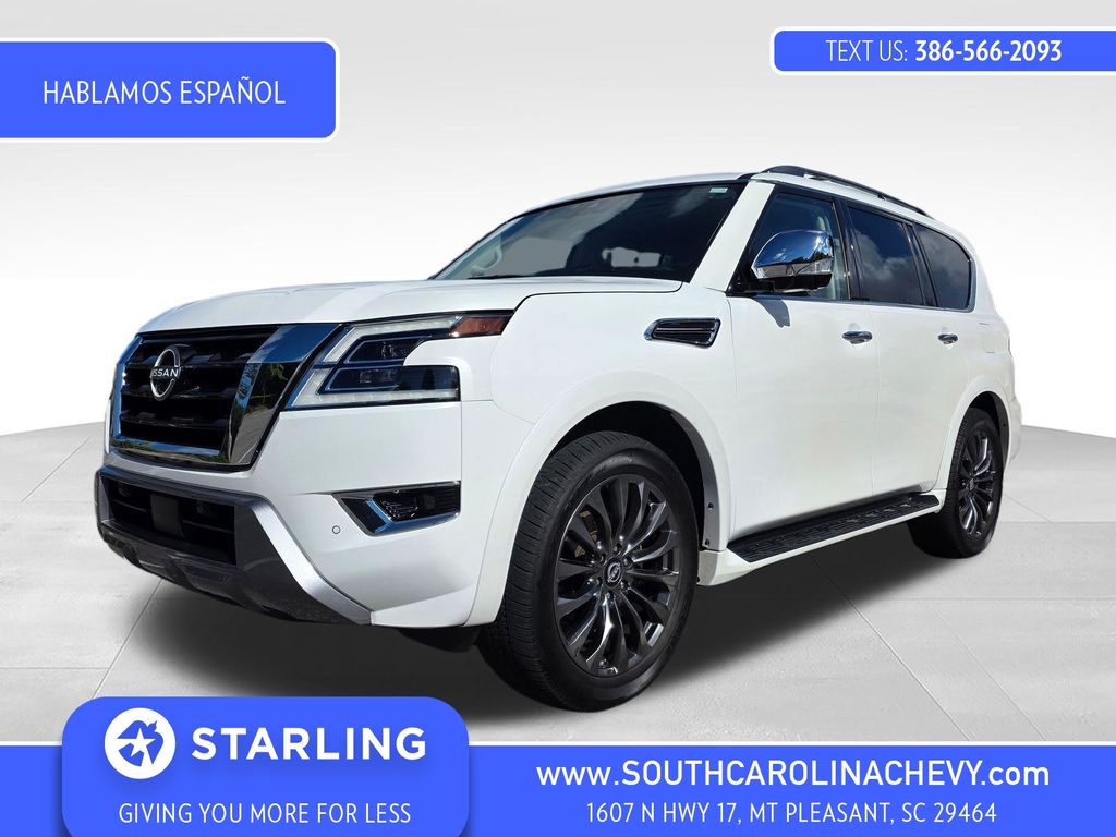 Aspen White Tricoat 2024 Nissan Armada SUV / Crossover 4X2 7-Speed Automatic