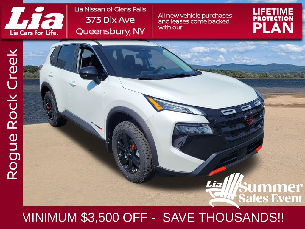 Everest White Pearl Tricoat 2026 Nissan Rogue Rock Creek AWD SUV / Crossover All-Wheel Drive Continuously Variable Transmission
