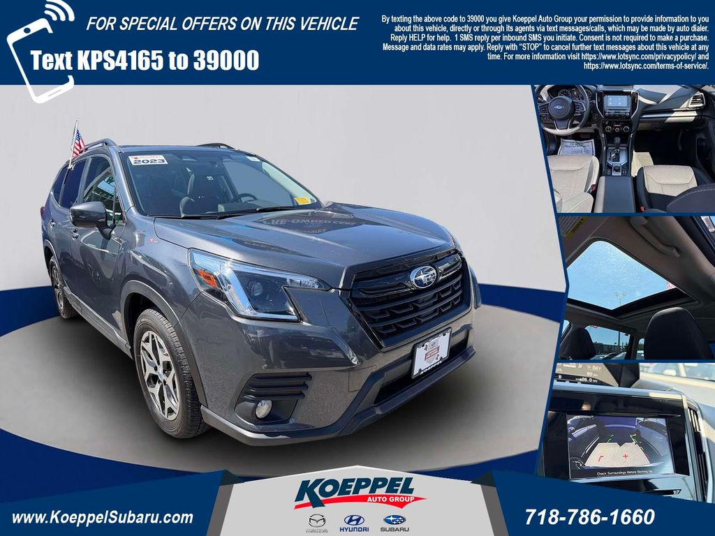 Magnetite Gray Metallic 2023 Subaru Forester SUV / Crossover All-Wheel Drive Continuously Variable Transmission