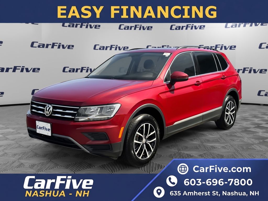 Cardinal Red Metallic 2021 Volkswagen Tiguan SUV / Crossover All-Wheel Drive 8-Speed Automatic