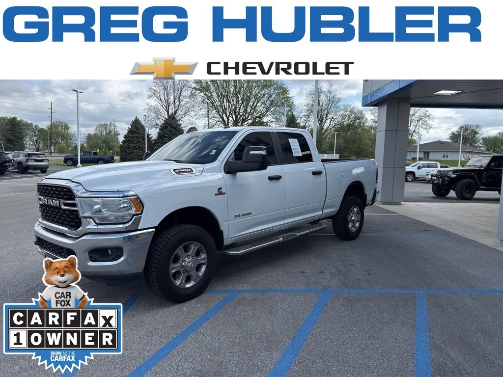 Bright White Clearcoat 2024 RAM 2500 Big Horn Crew Cab 4WD Pickup Truck Four-Wheel Drive 6-Speed Automatic