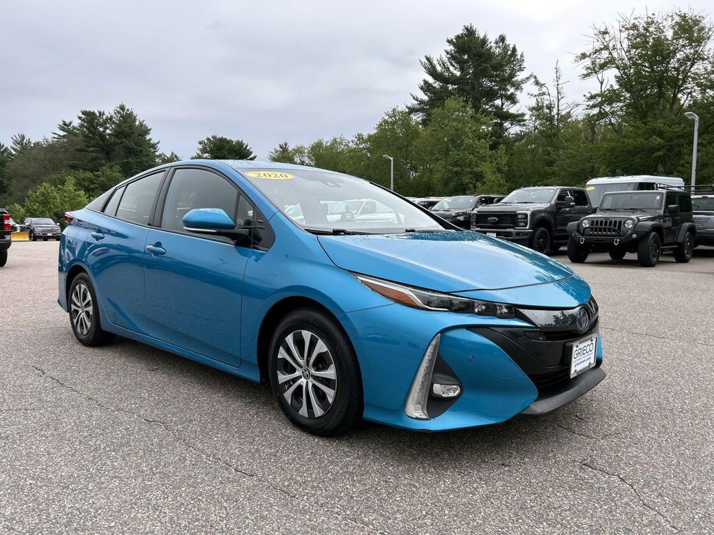 Blue 2020 Toyota Prius Prime Hatchback Front-Wheel Drive Continuously Variable Transmission