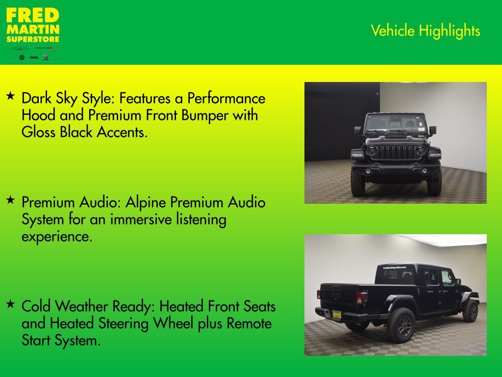 new 2026 Jeep Gladiator car, priced at $43,756