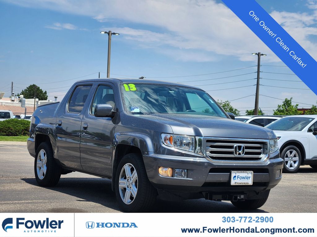 Gray 2013 Honda Ridgeline Pickup Truck Four-Wheel Drive 5-Speed Automatic