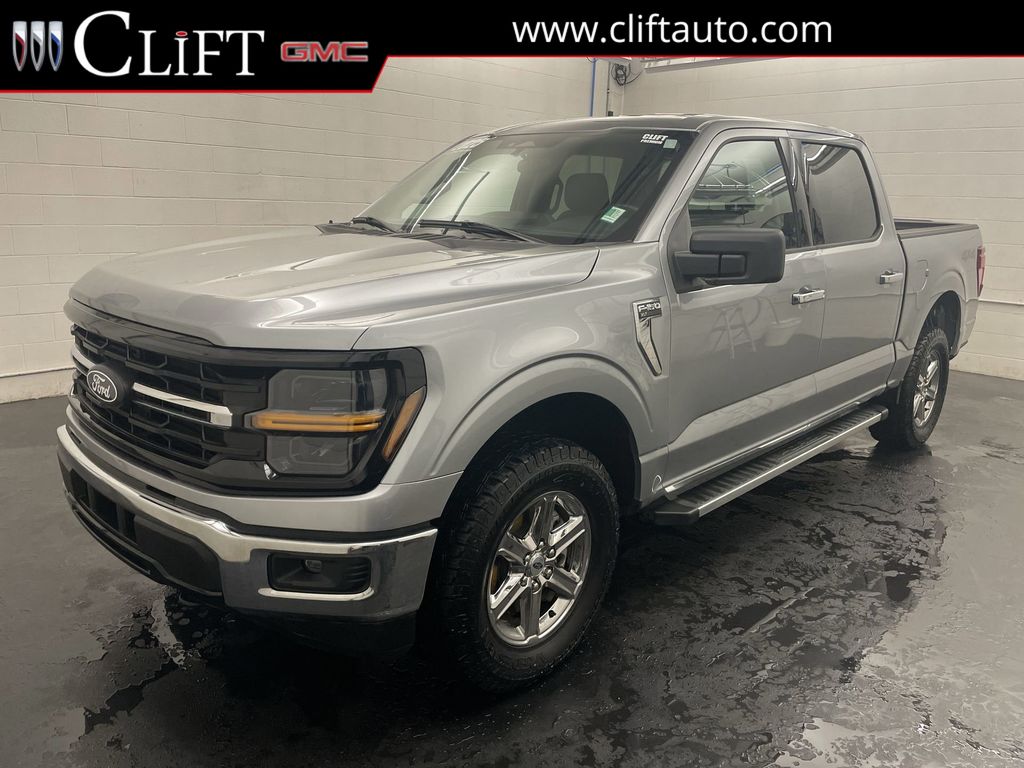 Silver 2025 Ford F-150 XLT SuperCrew 4WD Pickup Truck Four-Wheel Drive Automatic