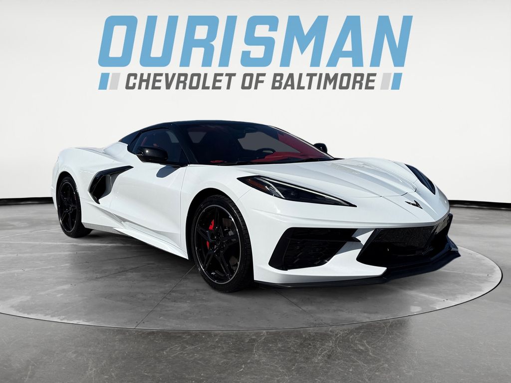 Arctic White 2024 Chevrolet Corvette Convertible Rear-Wheel Drive 8-Speed Dual Clutch