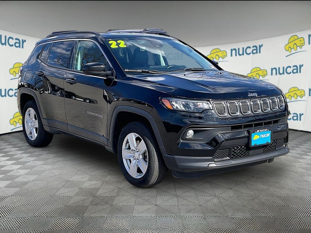 Black 2022 Jeep Compass Latitude 4WD SUV / Crossover Four-Wheel Drive 9-Speed Automatic