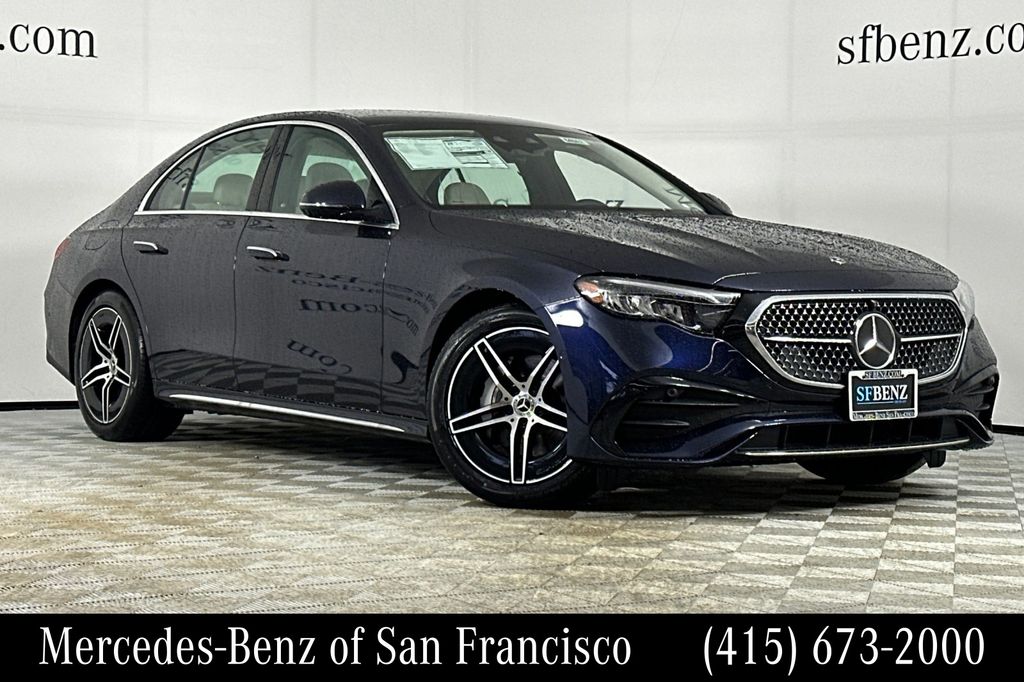 Nautical Blue Metallic 2026 Mercedes-Benz E-Class Sedan Rear-Wheel Drive 9-Speed Automatic