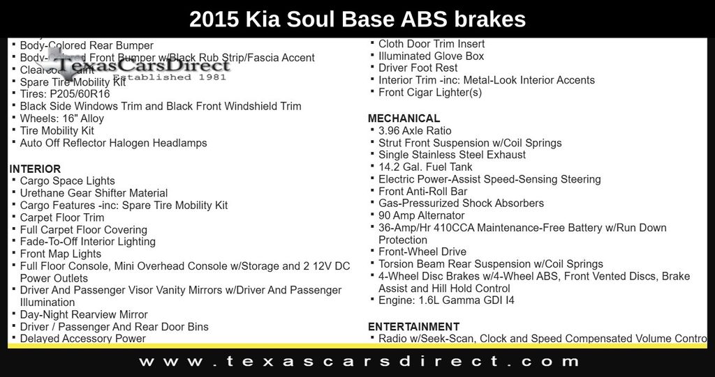 2015 Kia Soul Base 12