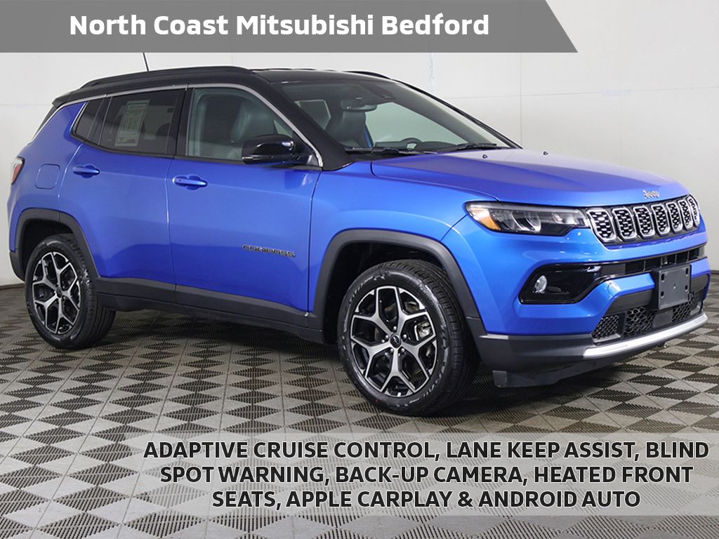 Hydro Blue Pearlcoat 2025 Jeep Compass Limited 4WD SUV / Crossover Four-Wheel Drive 8-Speed Automatic
