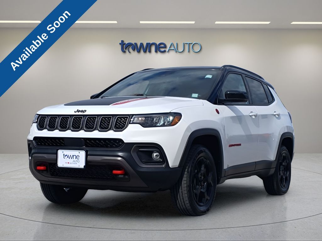 Bright White Clearcoat 2023 Jeep Compass SUV / Crossover Four-Wheel Drive 8-Speed Automatic