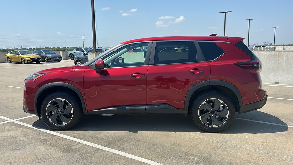 2025 Nissan Rogue SV Red at South Houston Nissan