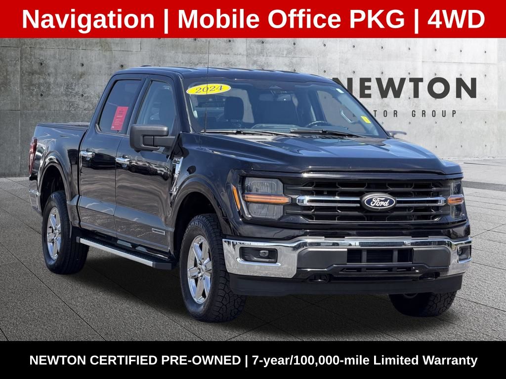 Black Metallic 2024 Ford F-150 Pickup Truck Four-Wheel Drive Automatic