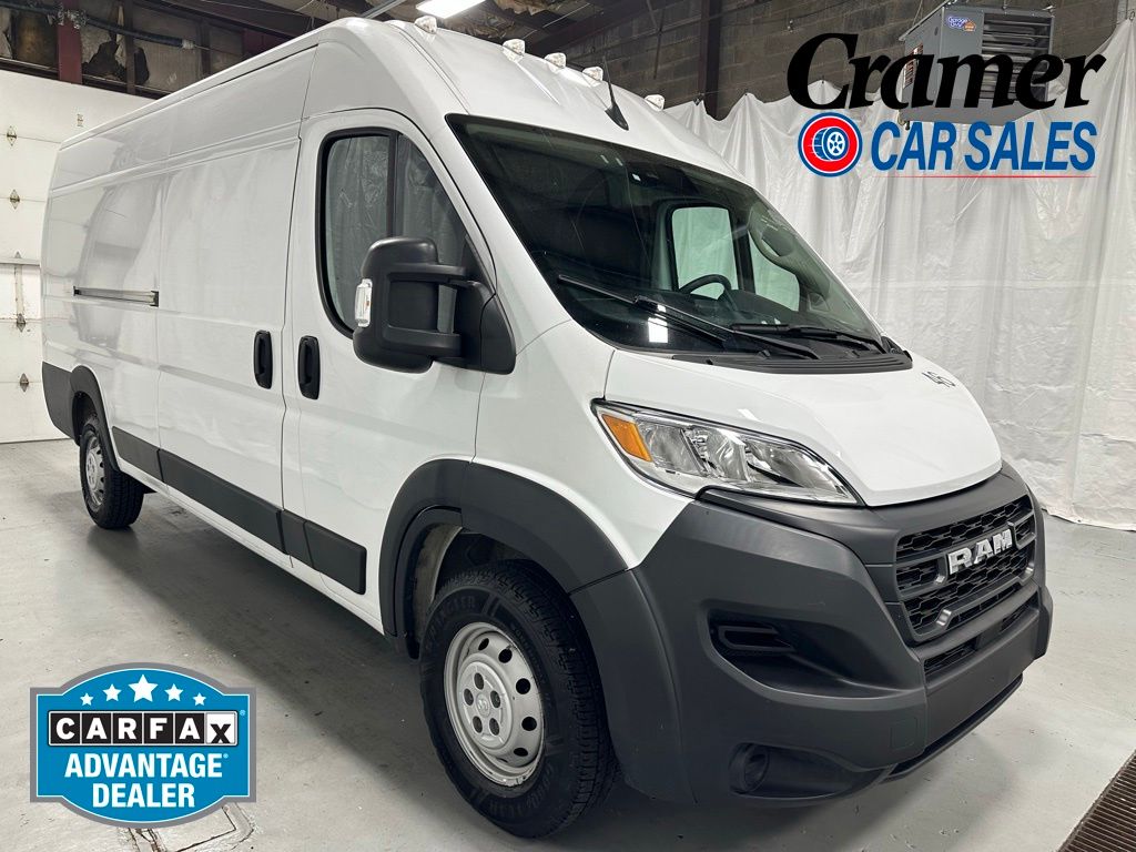 Bright White Clearcoat 2023 RAM ProMaster Van Front-Wheel Drive 9-Speed Automatic