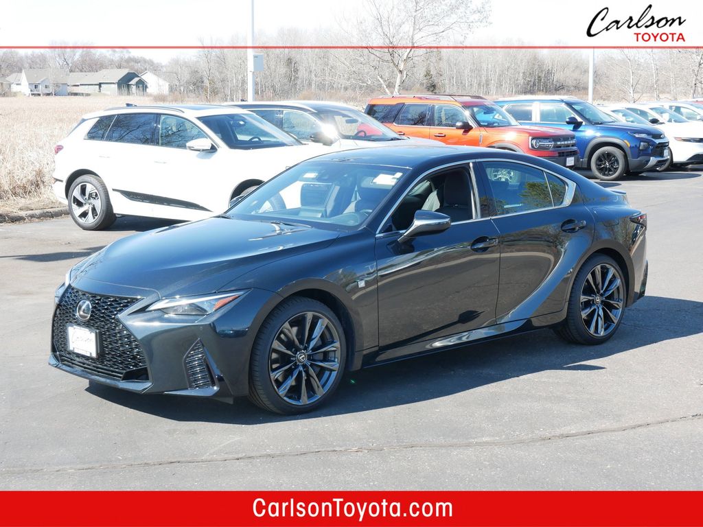 Black (Caviar) 2024 Lexus IS 350 F Sport AWD Sedan All-Wheel Drive 6-Speed Automatic