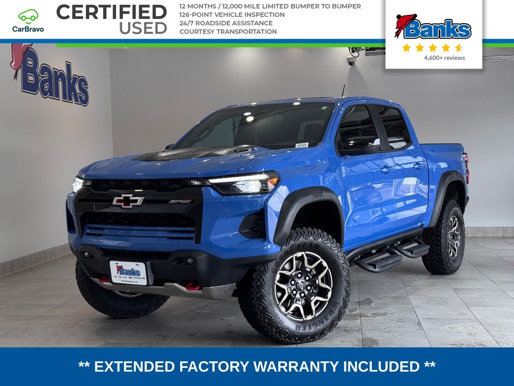 Reef Blue Metallic 2025 Chevrolet Colorado Pickup Truck Four-Wheel Drive 8-Speed Automatic