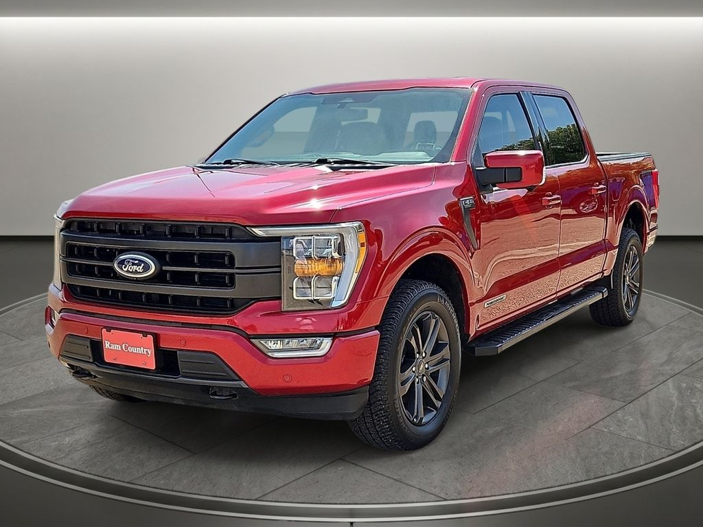Red Metallic 2021 Ford F-150 Pickup Truck Four-Wheel Drive Automatic