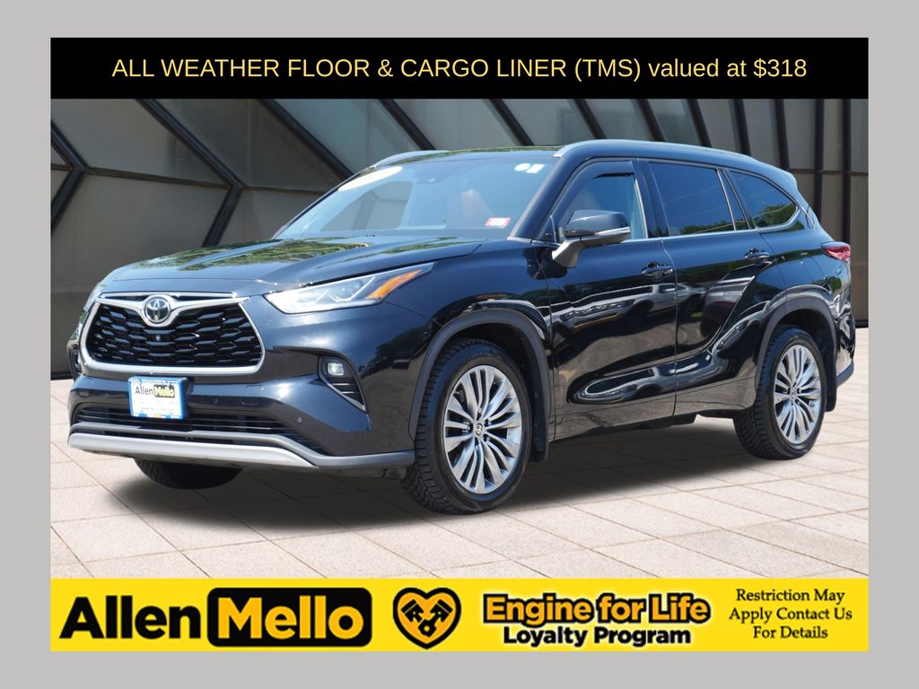 Midnight Black Metallic 2021 Toyota Highlander SUV / Crossover All-Wheel Drive 8-Speed Automatic