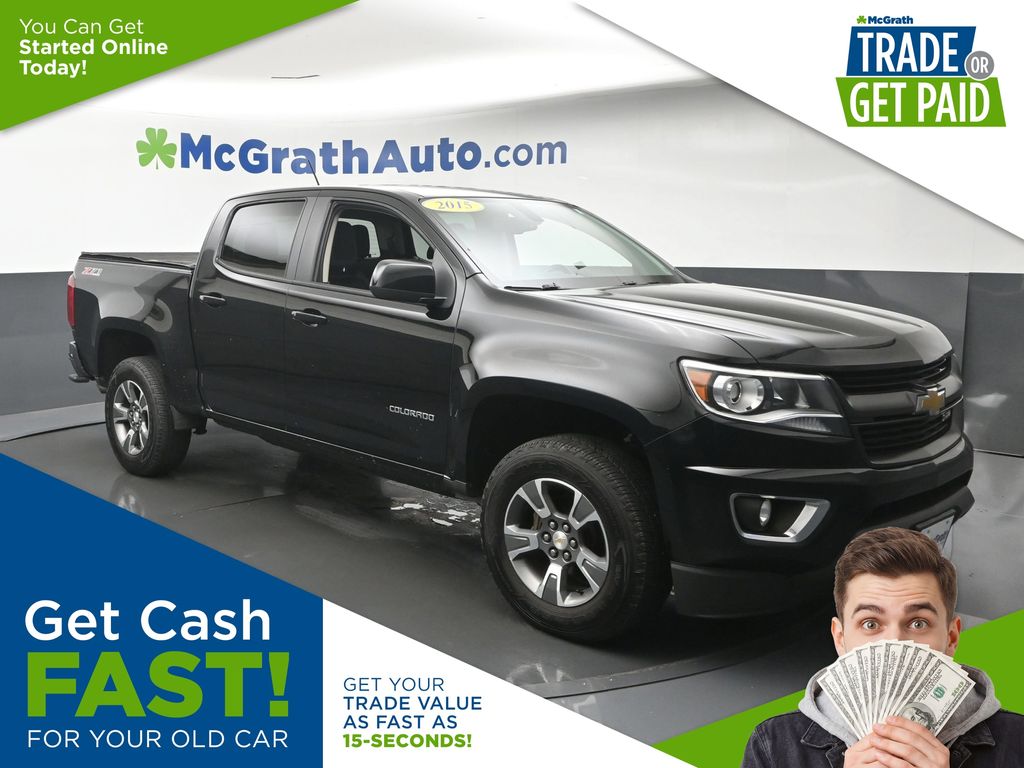 Black 2015 Chevrolet Colorado Pickup Truck Four-Wheel Drive 6-Speed Automatic