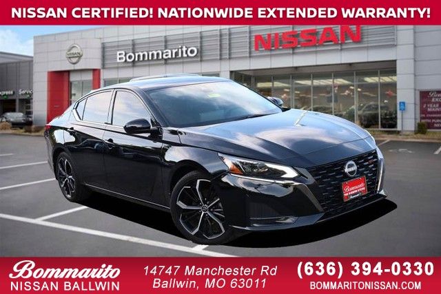 Super Black 2025 Nissan Altima Sedan Front-Wheel Drive Continuously Variable Transmission