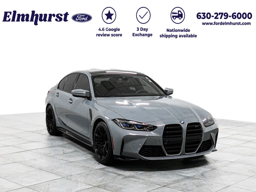 Gray Metallic 2023 BMW M3 Competition xDrive AWD Sedan All-Wheel Drive 8-Speed Automatic