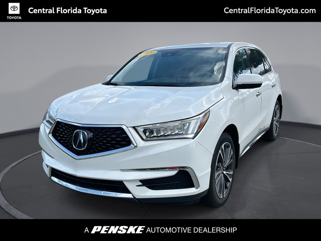 Platinum White 2020 Acura MDX SUV / Crossover All-Wheel Drive 9-Speed Automatic