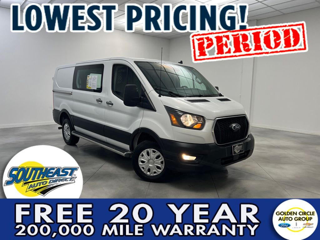 Oxford White 2024 Ford Transit Cargo Van Rear-Wheel Drive 