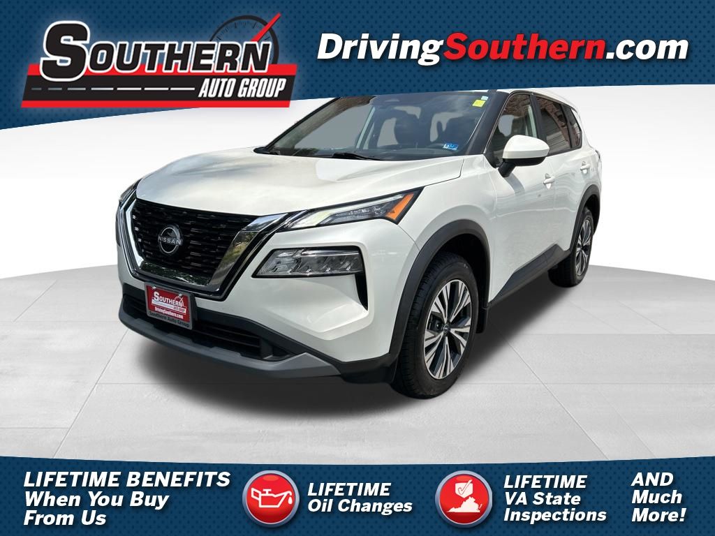 Pearl White Tricoat 2023 Nissan Rogue SUV / Crossover All-Wheel Drive Continuously Variable Transmission