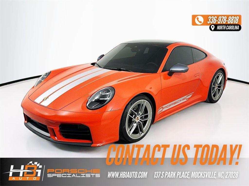 GT Silver Metallic 2025 Porsche 911 Carrera T Coupe RWD Coupe Rear-Wheel Drive 6-Speed Manual