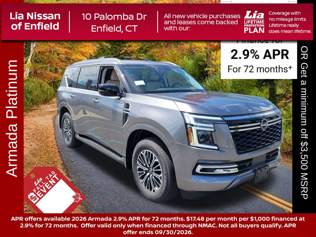Gray (Gun Metallic) 2026 Nissan Armada SUV / Crossover Four-Wheel Drive 9-Speed Automatic