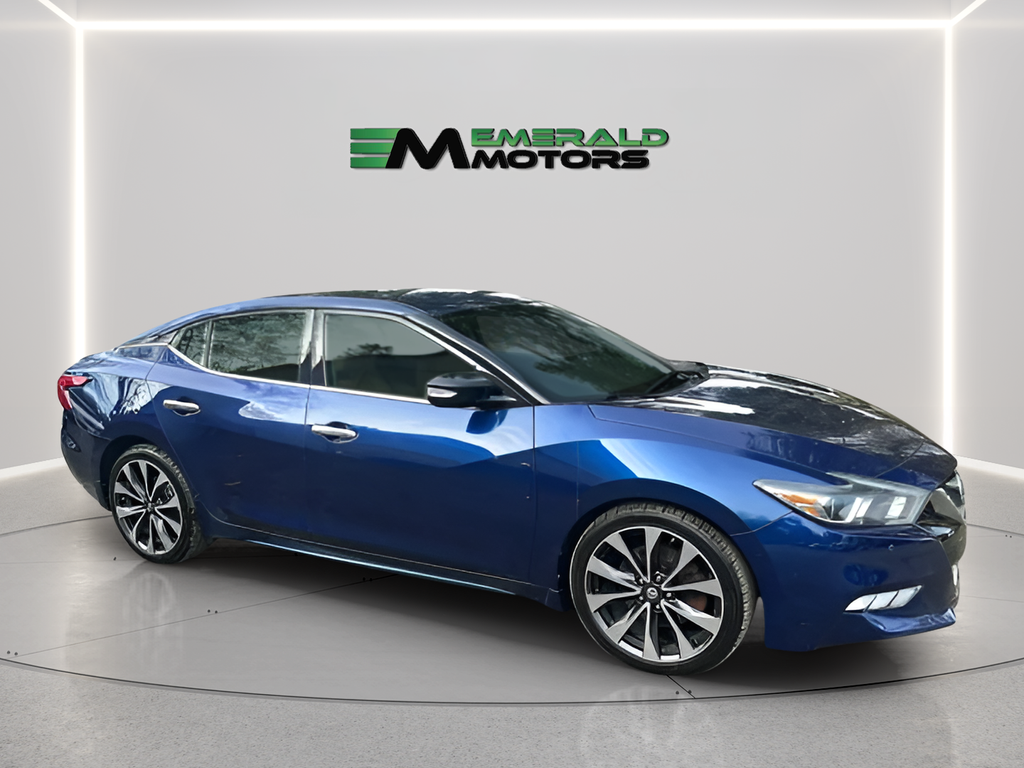 Blue 2016 Nissan Maxima SR Sedan Front-Wheel Drive Continuously Variable Transmission