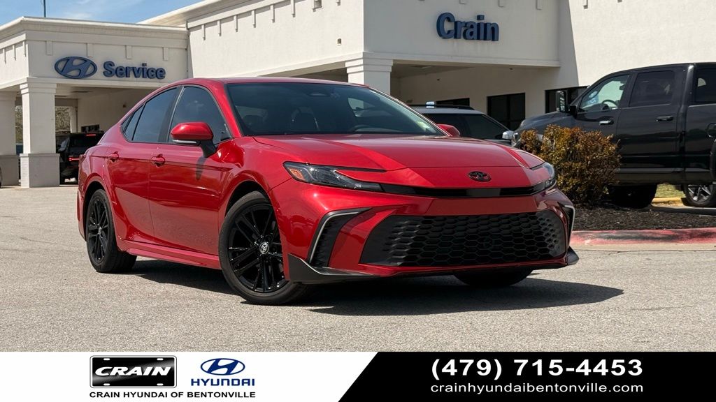 Red 2025 Toyota Camry SE FWD Sedan Front-Wheel Drive Continuously Variable Transmission