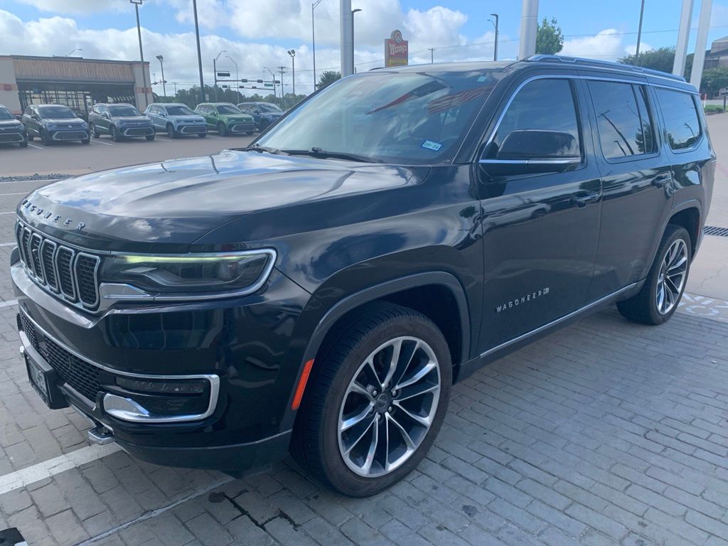 Diamond Black Crystal Pearlcoat 2022 Jeep Wagoneer Series III RWD SUV / Crossover 4X2 8-Speed Automatic