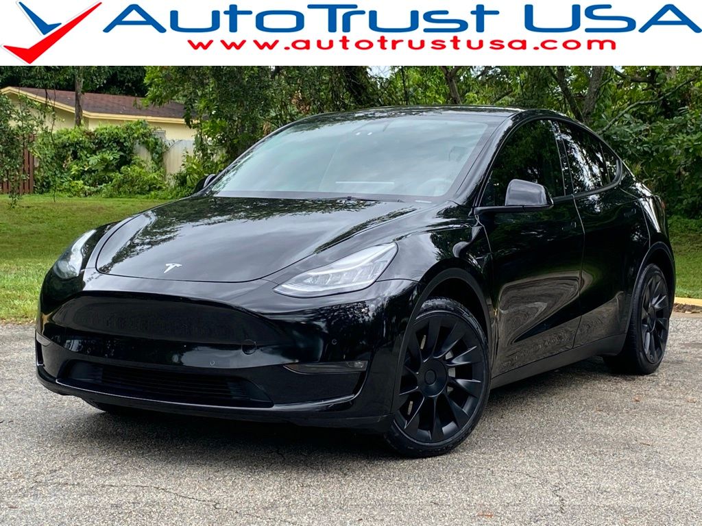 Solid Black 2022 Tesla Model Y SUV / Crossover All-Wheel Drive 1-Speed Automatic