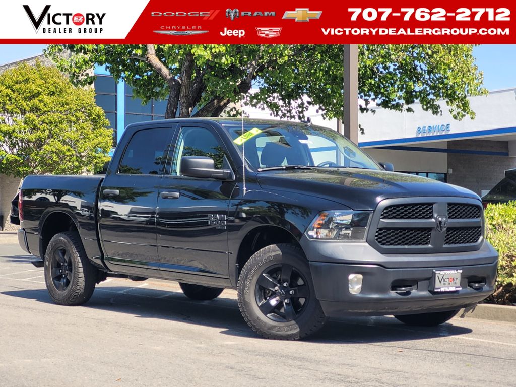 Diamond Black Crystal Pearlcoat 2023 RAM 1500 Classic Tradesman Crew Cab 4WD Pickup Truck Four-Wheel Drive 8-Speed Automatic